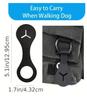 Silicone Dog Poop Bag Holder Leash Attachment Portable Pet Waste Bag Hanger Clip For Dog Walking Lead Outdoor Puppy Walking Acce