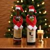 Christmas Decorations Creative Non-woven Scarf Hat Bottle Decoration Two-piece Set Creative Table Decoration Supplies