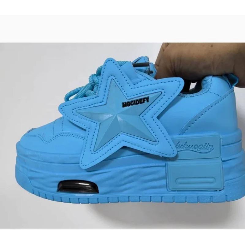 Women Sneakers Platform Casual Sports Shoes Personalized Star Design Vulcanized Shoes Outdoor Running Walking Shoe Female
