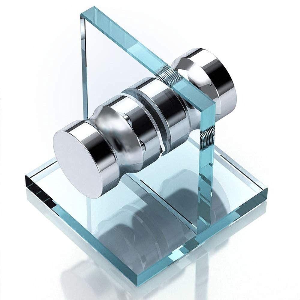 Solid Stainless Steel Door Knob Puller Back-to-Back Shower Glass Door Knob Small Cupboard Pulls