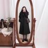 Korean-Style Hepburn Mid-Length Wool Coat for Women - Autumn/Winter 2025