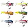 Soft Shrimp Fishing with Weighted Body, Lifelike Swimbait with Black Treble Hooks, Bass Fishing Tackle
