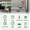 LED Digital Alarm Clock Projection Clock 4 Level Dimmable Projection Alarm Clock with Time Temperature Digital Clocks for Home