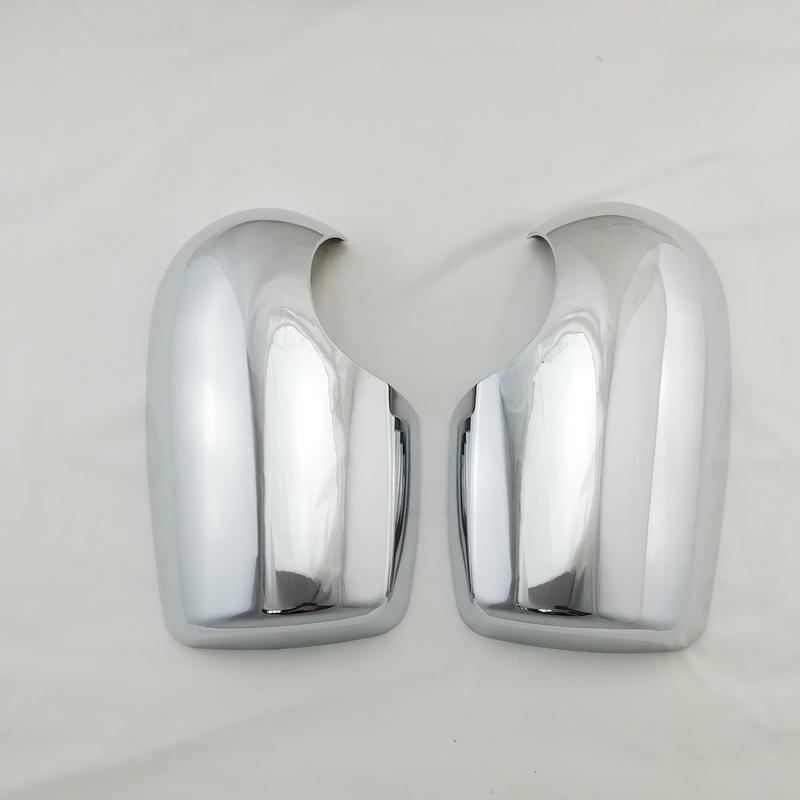 2PCS Car Chrome Rearview Accessories Plated Door Mirror Cover Trim Paste Style For Ford Transit Tourneo 2008 2009 2010 2014 2015