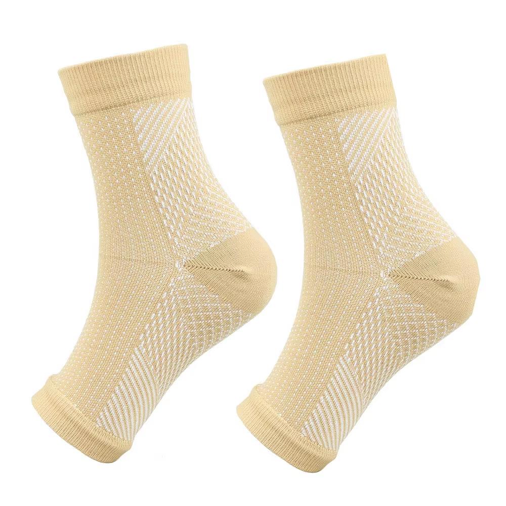 1Pair Neuropathy Socks Ankle Protector Anti Fatigue Compression Foot Sleeve Support Brace Socks Exercise Sports Protective Gear