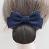 Women's Professional Hair Net Bow Clip for Work: Ideal for Hotel, Bank, Nurse, Flight Attendant, and Updo Styles.