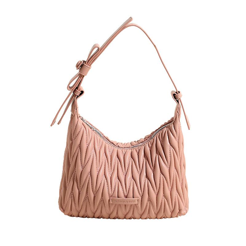 Fashion Bag Women's New Versatile Pleated Shoulder Messenger Bag Women
