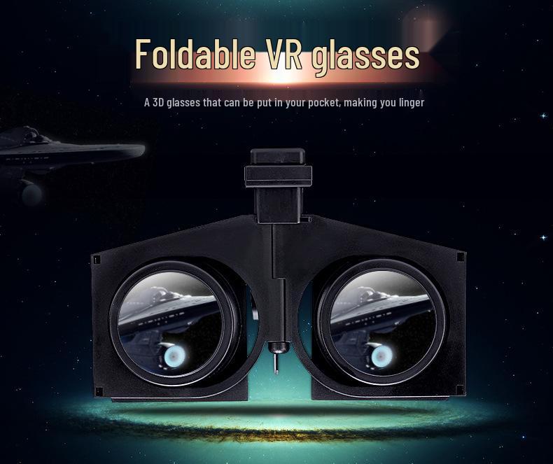 New Foldable 3D VR Glasses for Mobile - Panoramic Virtual Reality Viewer