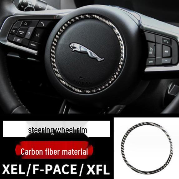 Jaguar F-PACE Carbon Fiber Interior Console & Cup Holder Decorative Sticker