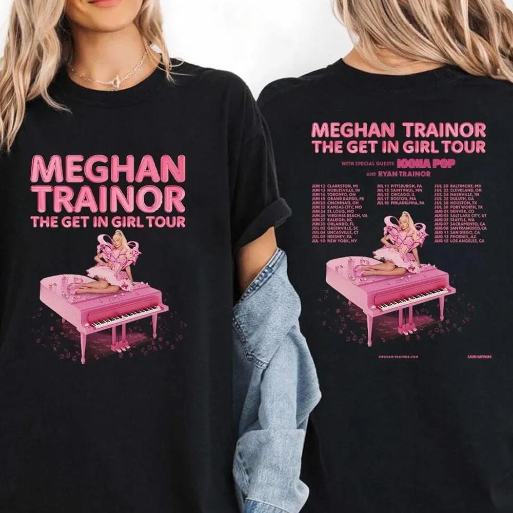 HOT NEW Meghan Trainor the get in girl tour black T-shirt All sizes 1F2553 Unisex T-Shirt L