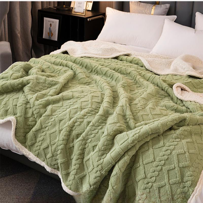 Sherpa Throw Blanket for Couch Sofa - Fuzzy Soft Cozy Blanket for Bed, Fleece Thick Warm Blanket for Winter