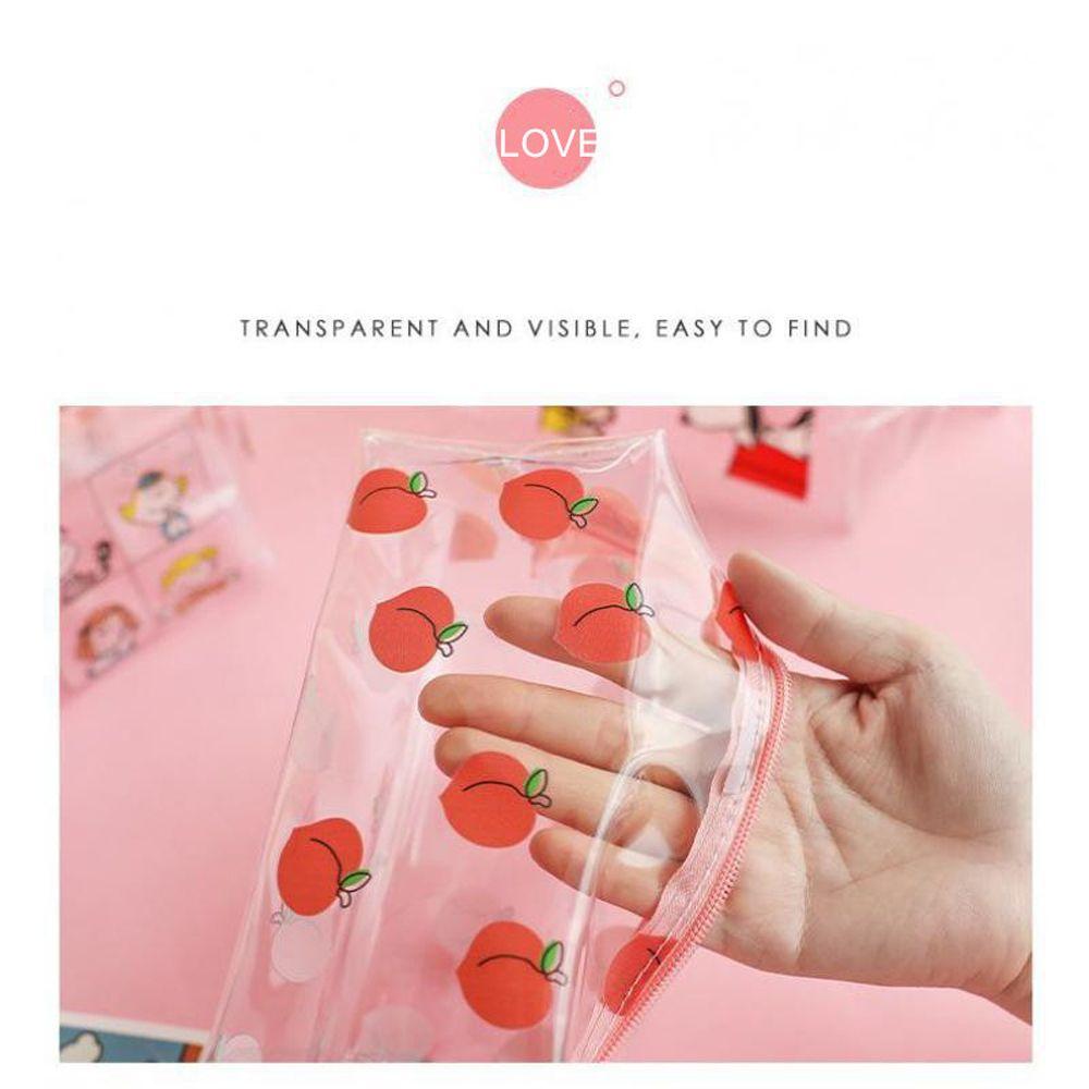 Waterproof Women Bag Big Capacity Transparent Pencil Bag Cosmetic Bag Makeup Bag Pencil Box