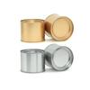 4Pcs/Set Portable Multipurpose Round Mini Seal Metal Tea Can Tinplate Stretch Candle Can Canisters Candy Jar Aromatherapy Box