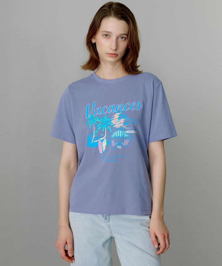 Ollibeudeollibeu Basic Fit Graphic Pigment T-Shirt Oh6Me4820