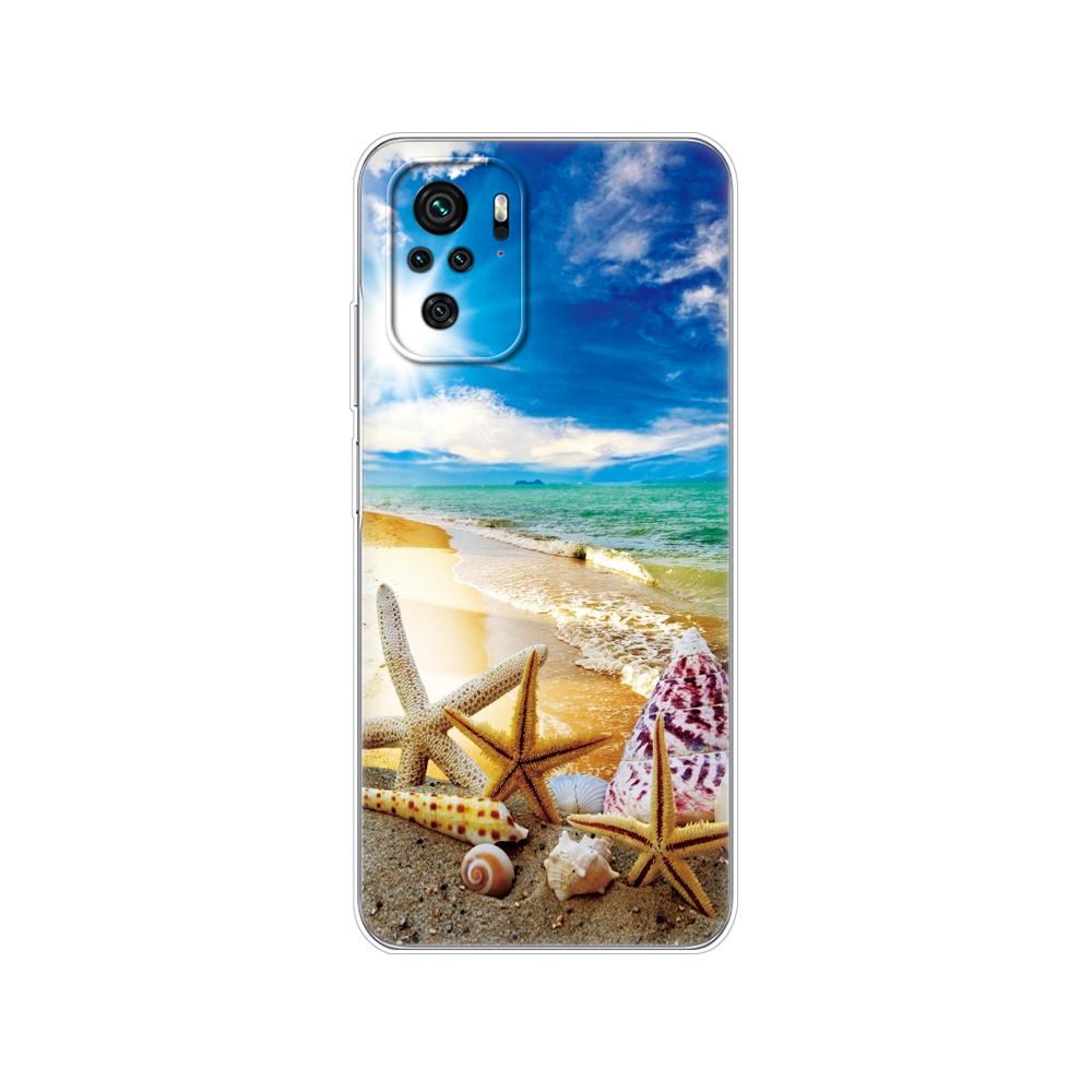 For Xiaomi Redmi Note 10 10S Case 4G 5G Silicon Soft Tpu Back On Redmi Note 10 Pro Global Phone Cover Note10 S Bumper Etui Funda