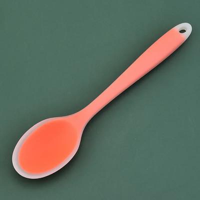 Heat Resistant Non - Stick Easy To Clean High Temperature Silicone Spoon Tableware Utensil Kitchen Tool for Rice, 8 Colors