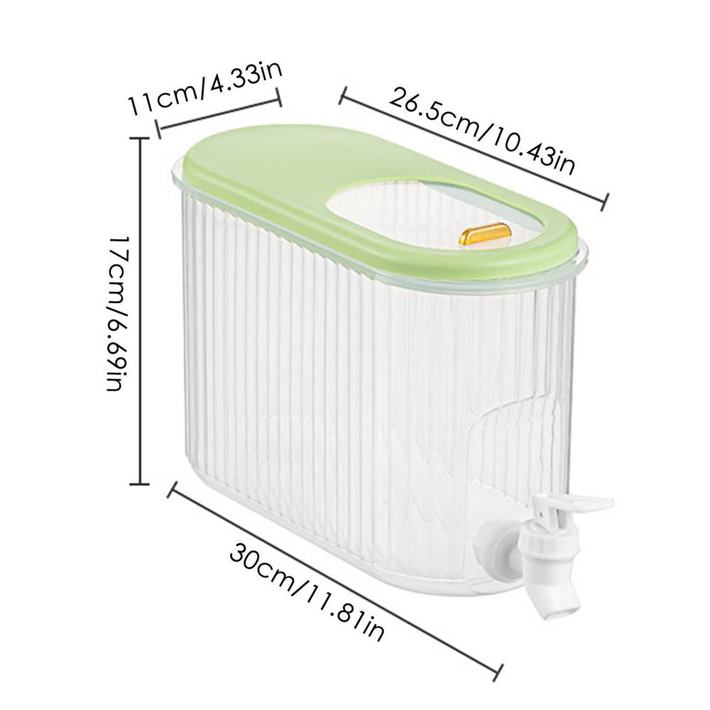 4L Large-capacity Cold Water Bucket With Faucet For Fridge Juice Beverage Drink Dispenser Jug Home Party Iced Tea Lemonade Cold