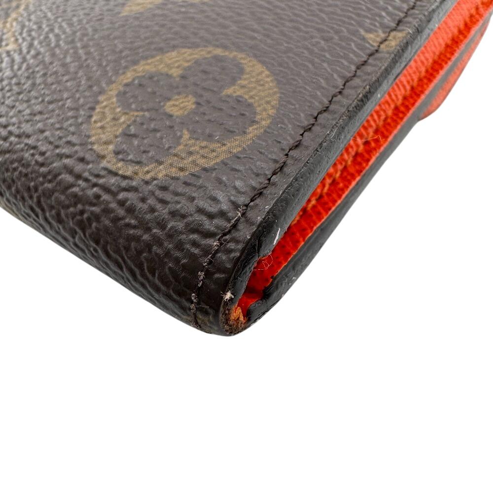 LOUIS VUITTON M61578 Monogram leather Portefeuille Emily Purse Brown leather Women Used