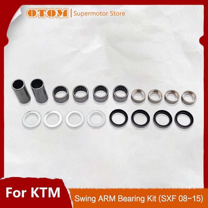 For KTM SXF 2008-2016 Motorcycle Swing Arm Repair Maintenance Kit Bearing Oil Seal Bushing Washer Ring Liner HUSQVARNA XCF EXC