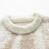 Autumn and Winter Gradient Mink Sweater Men Round Neck Pullover Sweater Men New Style Gradient Inner Base Knitted