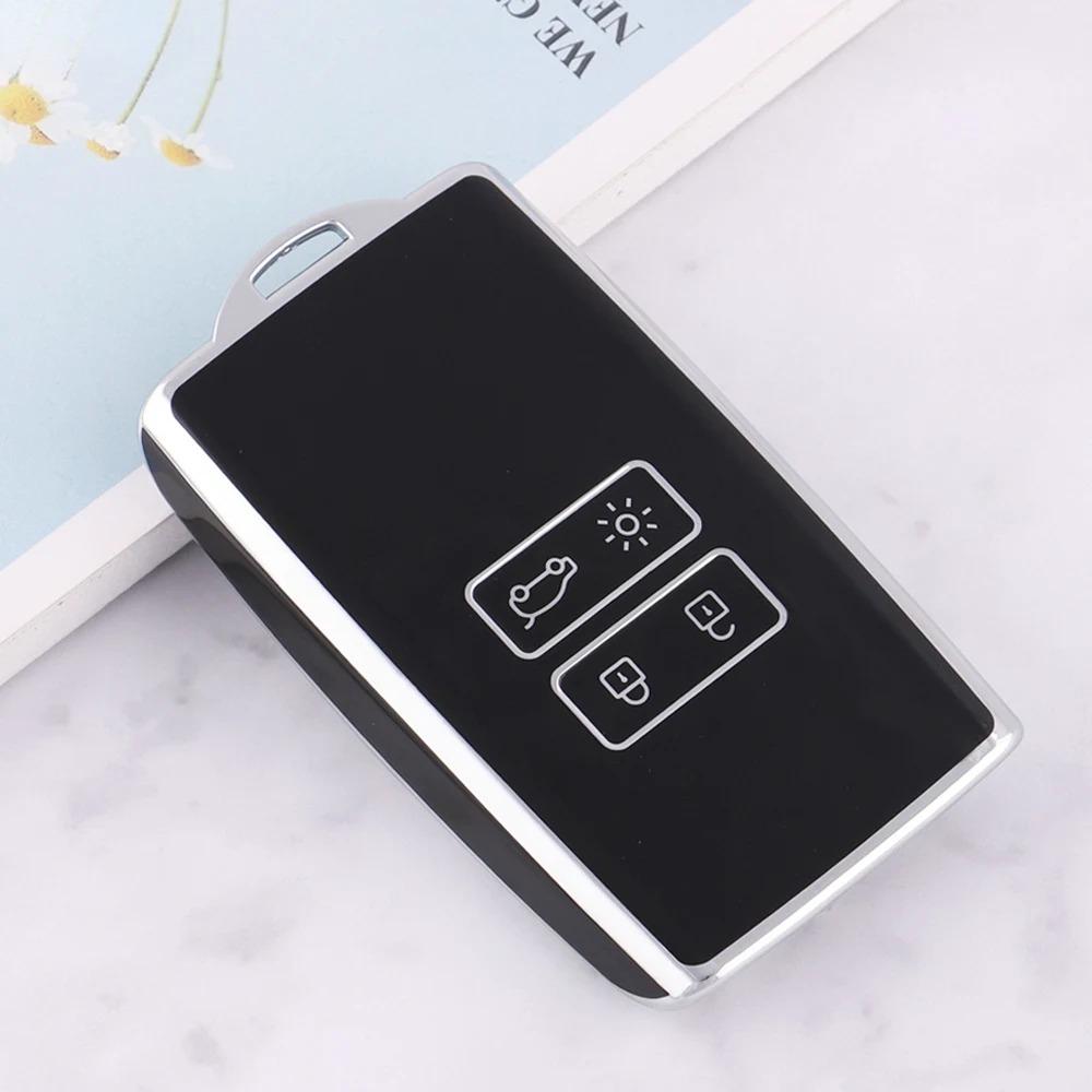 TPU Car Remote Key Case Cover Shell for Renault Koleos Captur Megane Clio Scenic Talisman Arkana for Dacia Sandero Card Fob