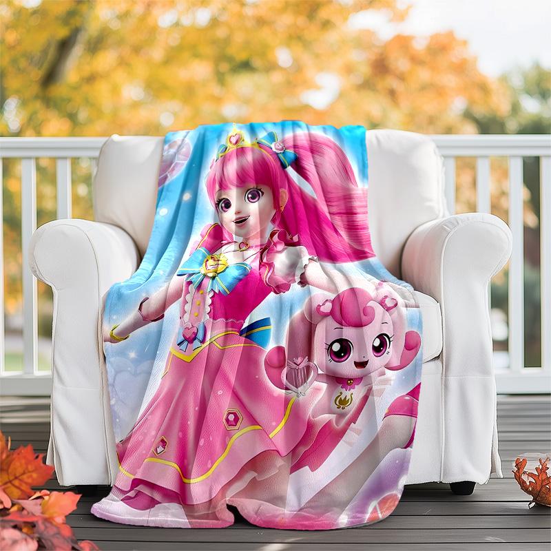 1pc Catch Teenieping Magic Sweethear2 Theme Blanket - Digital Print, Polyester, Cozy for All Seasons, Perfect for Outdoor, and Travel