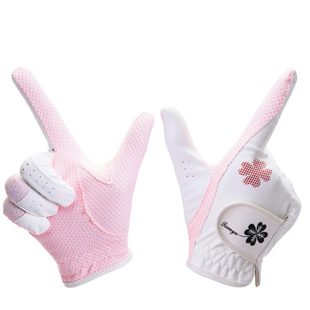 Wear Resistant Women's Golf Gloves Comfort Golf Mittens Sport Gloves  Palm Protection