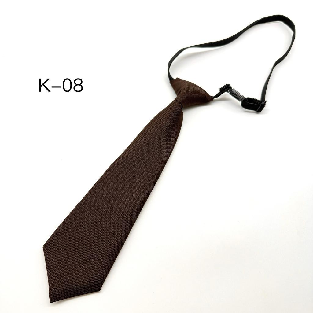 Direktverkauf Schwarz Kostenlose Kinderkrawatte, Einfarbiges Gummiband Köper Feinkörnige Krawatte