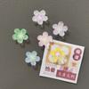 5pcs Flower Blossom Sakura Refrigerator Magnets Home Decor Arts Accessory Cute Fridge Magnetic Whiteboard Message Note Sticker