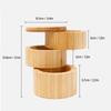 Home 3 Tier Bamboo Wood Container 3 Tier Seasoning Container Bamboo Wood Seasoning Organizer