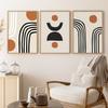 Boho Geometric Line Black Beige Posters Abstract Wall Art Canvas Painting Print Picture for Living Room Interior Home Decoration