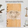 Wooden Guest Book Memorable Signature Message Notebooks Gift For Wedding PartyJM00431