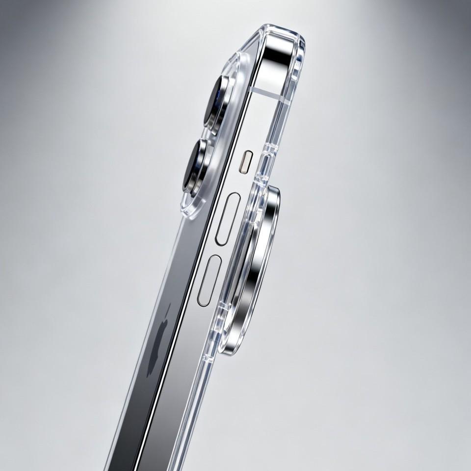 iPhone 17 Ultra-Thin Transparent Magnetic Case with Heat Dissipation, Drop-Proof Protection In Stock