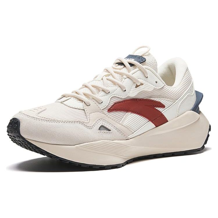 Anta Heritage Amortyzujące Oddychające Niskie Codzienne Buty Męskie sneakersy Kość słoniowa-Białe 112348878-1