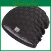 New Hat Beanie Casual Unisex Add Fur Warm Winter Hat For Men Women Outdoor Ski Sports Knitted Hat