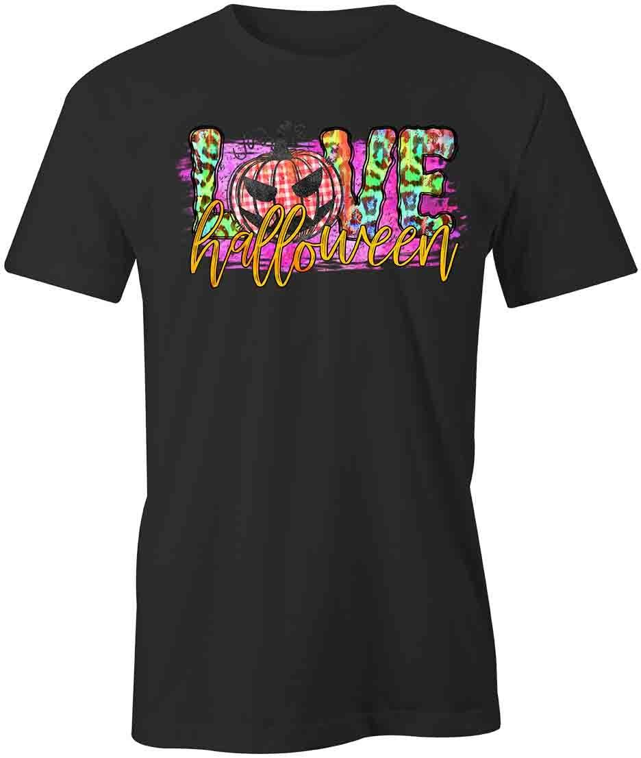 LOVE HALLOWEEN TShirt Tee Short-Sleeved Cotton FALL CLOTHING S1BCA491 S разноцветный