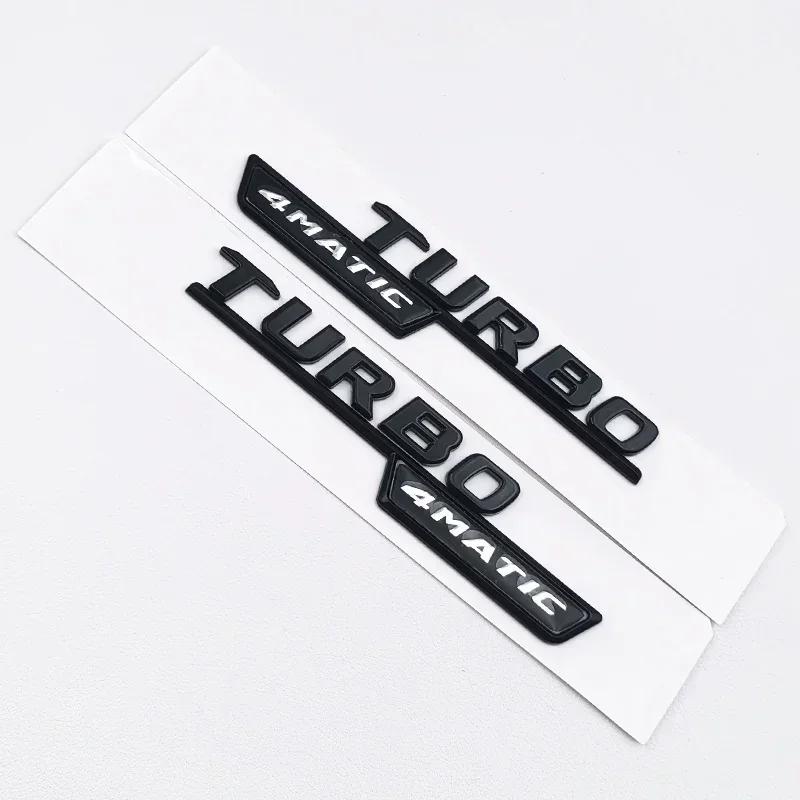Gloss Black ABS Car Emblem Kit GLB35 AMG Turbo 4matic Letter Rear Star Sticker For Mercedes Benz GLB35 AMG X247 Accessories