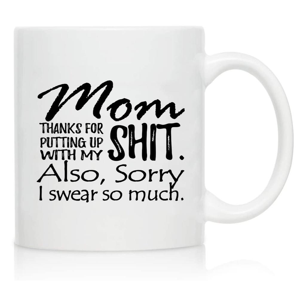 11oz Coffee Mug Ceramic Tea Cup for Coffee, Tea and Hot Drinks Gift, Father's and Mother's Day for Dad and Mom