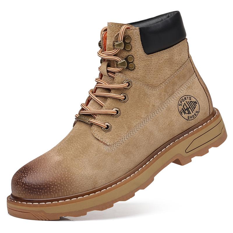 Stivali Martin Autunno Inverno Uomo Scarpe Alte Stile Britannico Tuttofare Stivali da Lavoro Outdoor Stivali da Neve Uomo Stivali a Metà Polpaccio Uomo