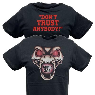 Stone Cold Steve Austin Vertraue Niemandem Klapperschlange Herren T-Shirt