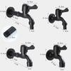 304 Stainless Steel Black And White Washing Machine Faucet Outdoor Garden Washing Machine Mop Tap