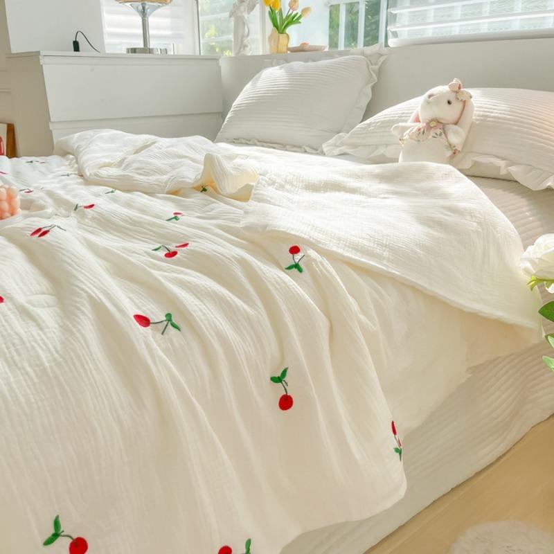 New Class A Small Fresh Double-Layer Wrinkled Yarn Washed Cotton Summer Quilt Summer Cool Quilt Air Conditioner Quilt