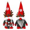 Cloth Deer Antlers Dwarf Ornament Handmade Faceless Doll Christmas Plush Doll  Cabinet