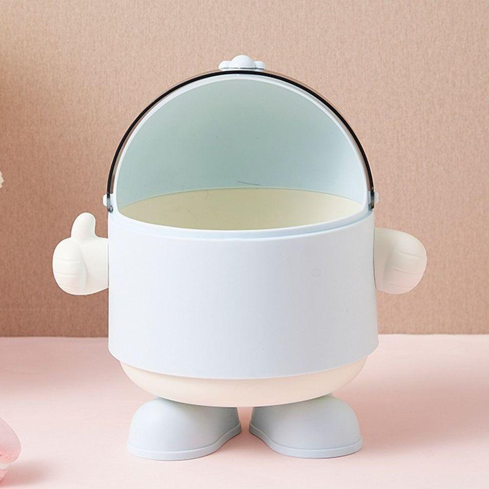 Staubdichte Schreibtisch-Aufbewahrungsbox mit Deckel Mülleimer Cartoon Schreibtisch-Mülleimer Kinderspielzeug