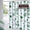 Shower Curtain Liner, 4G PEVA Green Leaf Shower Liner, Plastic Waterproof Shower Curta, 72x72 inch with Grommet Holes 3 Magnetic Weights
