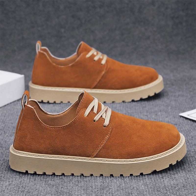 Leather shoes matte British style soft-soled shoes business casual non-slip and wear-resistant