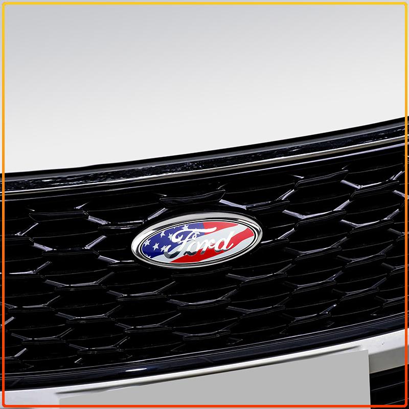 Per Ford Ranger Escape Mondeo Fusion Fiesta Kuga Edge Focus Mustang 11.5x4.5cm Adesivo Decalcomania Emblema Distintivo Posteriore Bagagliaio Auto Accessorio