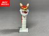 MOC Bausteine Chinesische Kultur Drachentanz Loong Frohes Neues Jahr Frühlingsfest Geschenk Figur Spielzeug Modell Stadt Bausteine