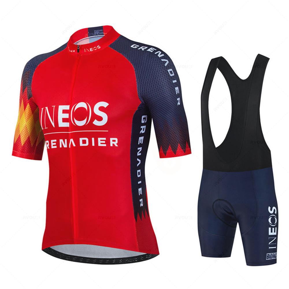 2026 Summer Men Short Sleeve Cycling Jersey SetBicicleta Clothing MTB Maillot Ropa Ciclismo Sportswear Blue Bicycle Suit