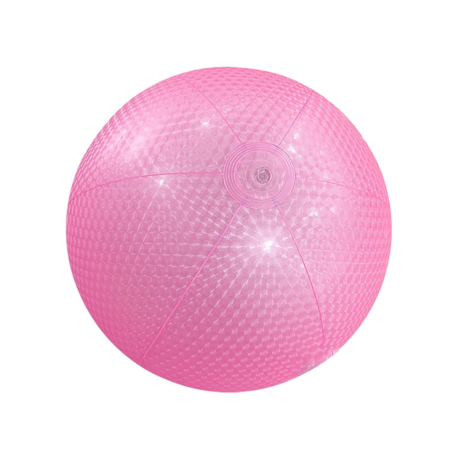 

60 см ПВХ надувной пляжный мяч с пайетками спортивный светящийся мяч One Size